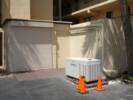 Generator Installation, After shot with neatly mounted pipes and wiring to building.